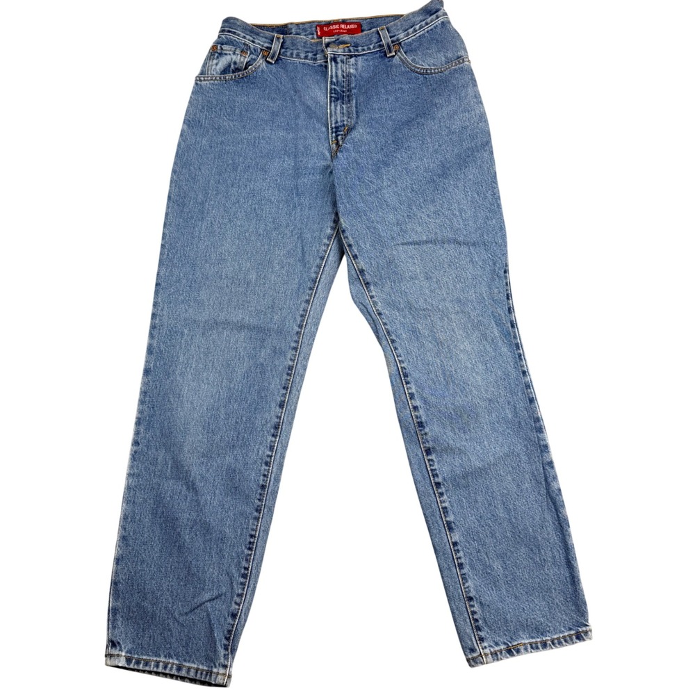 Levis 550 Classic Relaxed Fit Tapered Leg Blue Jeans Mens 12 MIS M 30x30